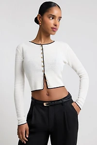 Onia Linen Rib Cardigan