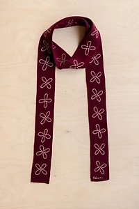 TBCo Merino Wool Flora Skinny Scarf