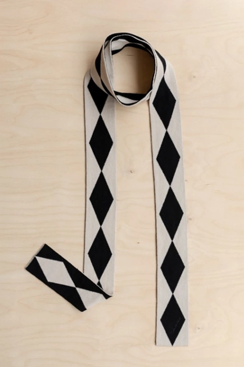 TBCo Merino Wool Harlequin Skinny Scarf