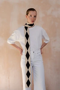 TBCo Merino Wool Harlequin Skinny Scarf