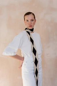 TBCo Merino Wool Harlequin Skinny Scarf