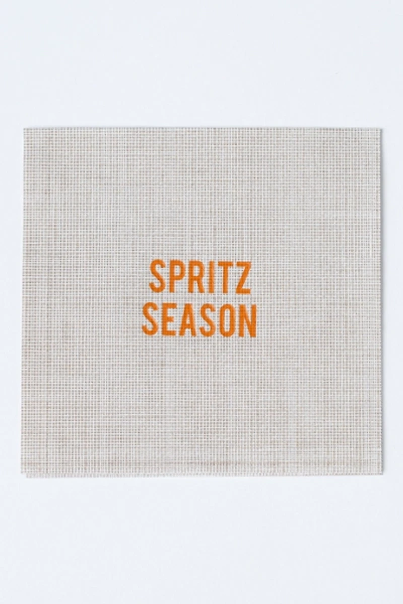 No Reservations Disposable Cocktail Napkin