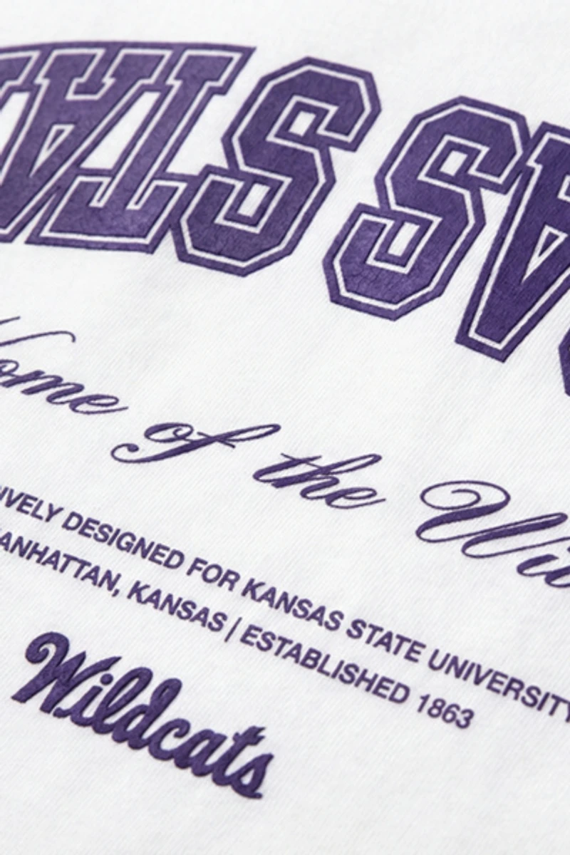 Upside Kansas State Wildcats Oversized Tee