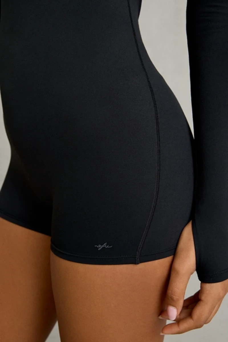 Out From Under Saturday Sculpt Open-Back Long Sleeve Athletic Romper