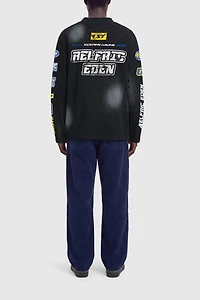 Aelfric Eden Racing Logo Patches Print Long Sleeve Tee