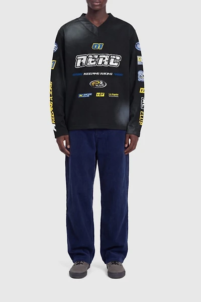 Aelfric Eden Racing Logo Patches Print Long Sleeve Tee