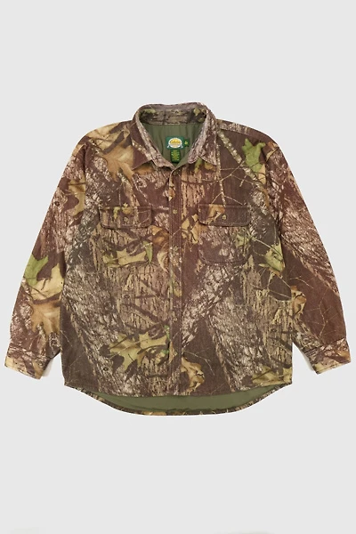 Vintage Cabela's Tree Fleece Camo Button-Down Shirt