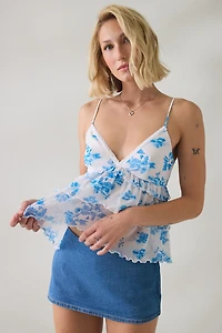 Kimchi Blue Marsha Tiered Ruffle Babydoll Cami