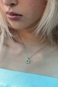 Gemini Jewels Baby Jade Star Necklace