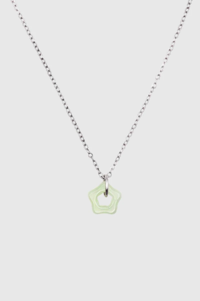 Gemini Jewels Baby Jade Star Necklace
