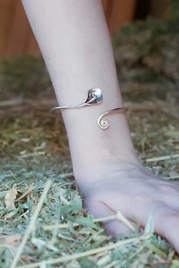 Gemini Jewels Calla Lily Bangle Bracelet