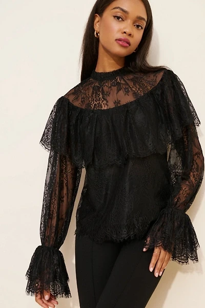 Endless Rose Ruffled Lace Blouse