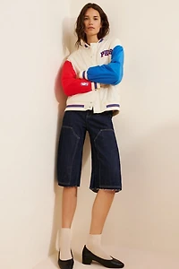 Terez Philadelphia 76ers Colorblock Bomber Jacket