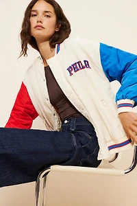 Terez Philadelphia 76ers Colorblock Bomber Jacket