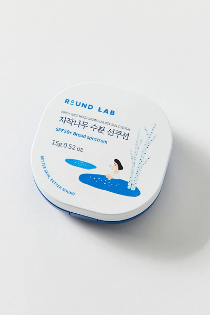 Round Lab Birch Juice Moisturizing UVLock Sun Cushion SPF 50+