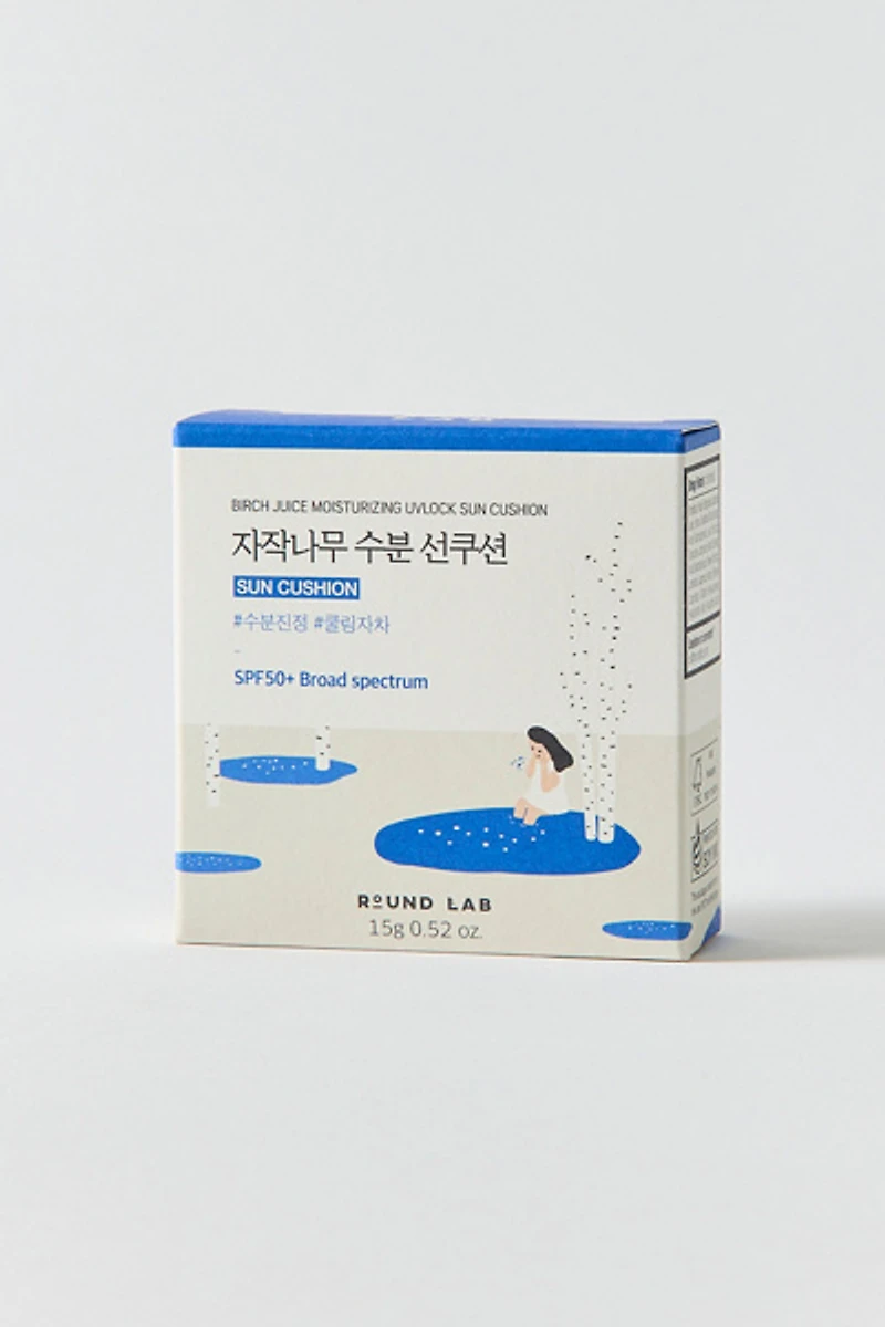 Round Lab Birch Juice Moisturizing UVLock Sun Cushion SPF 50+