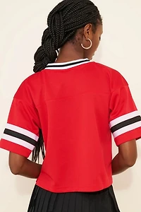 Hype and Vice Ohio State Cropped Football Jersey