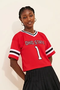 Hype and Vice Ohio State Cropped Football Jersey
