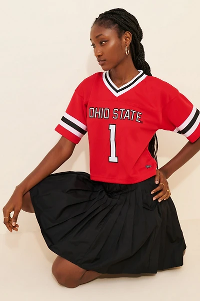 Hype and Vice Ohio State Cropped Football Jersey