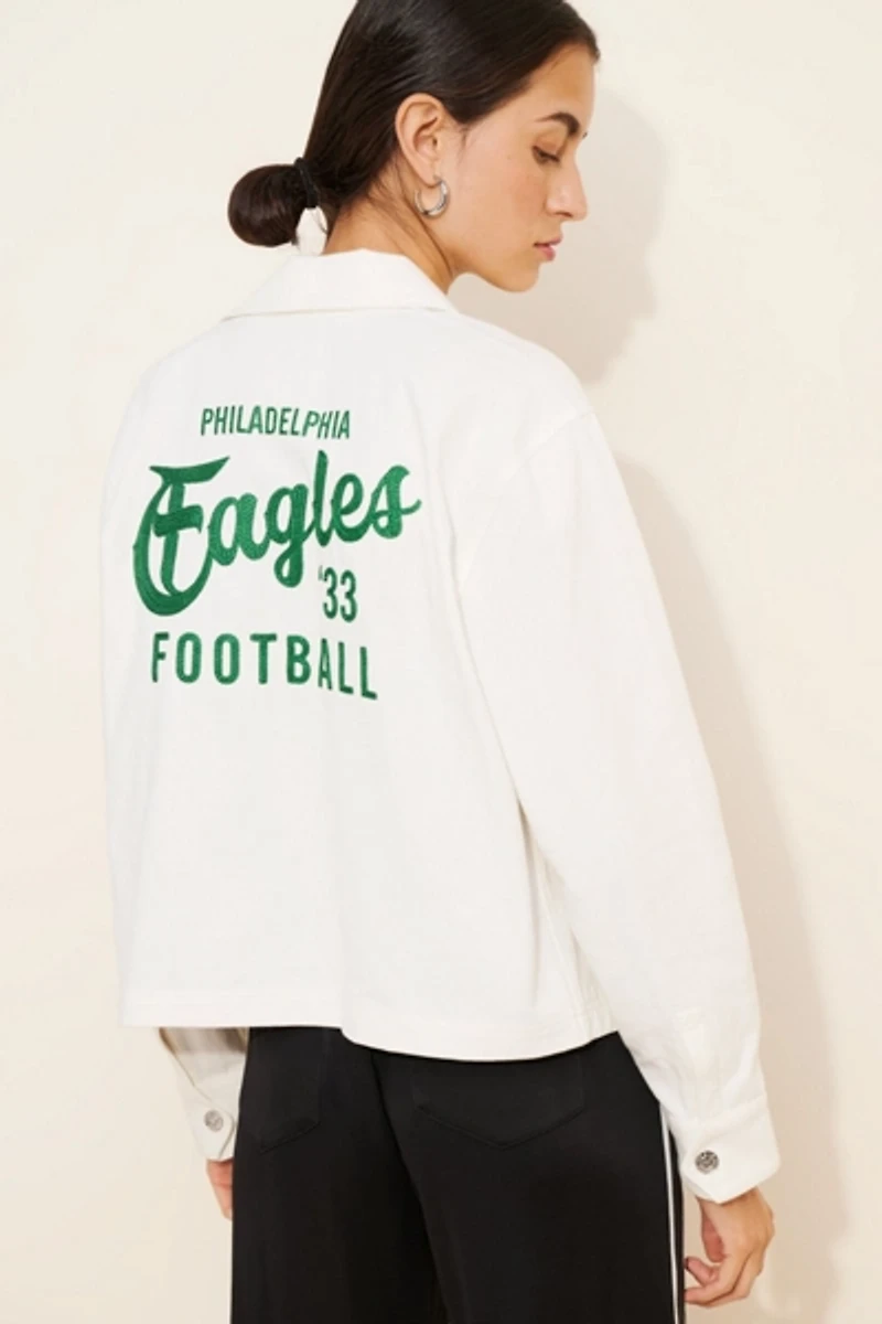 Nuuly x The Wild Collective Philadelphia Eagles Utility Shirt Jacket