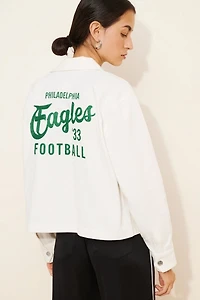 Nuuly x The Wild Collective Philadelphia Eagles Utility Shirt Jacket