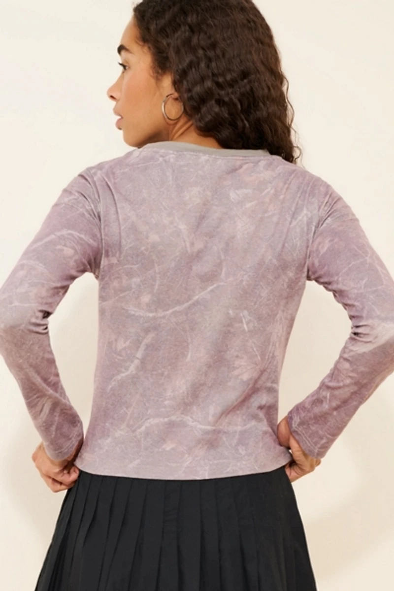 Daisy Street Forest Long Sleeve Top
