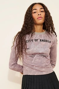Daisy Street Forest Long Sleeve Top