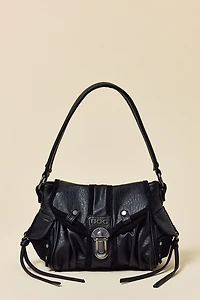BDG Sophia Buckled Faux Leather Shoulder Bag