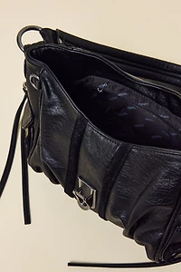 BDG Sophia Buckled Faux Leather Shoulder Bag