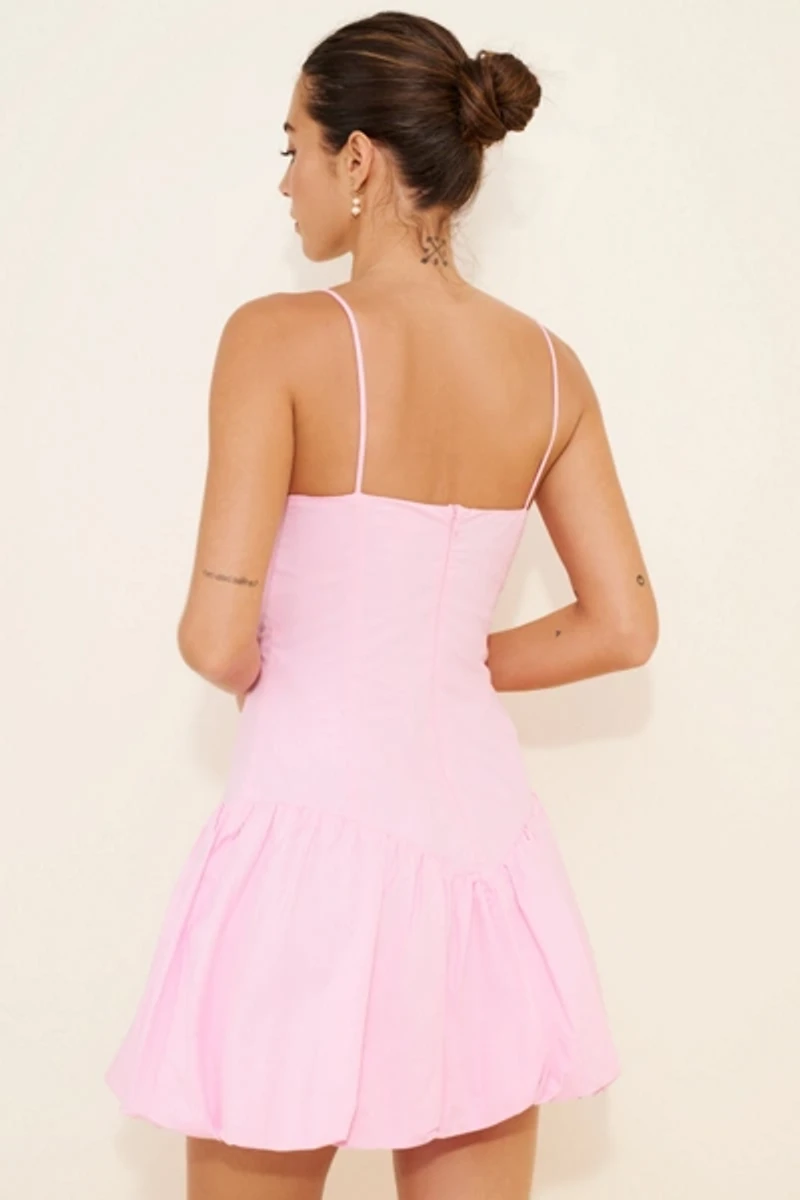 Glamorous Drop Waist Bubble Hem Dress