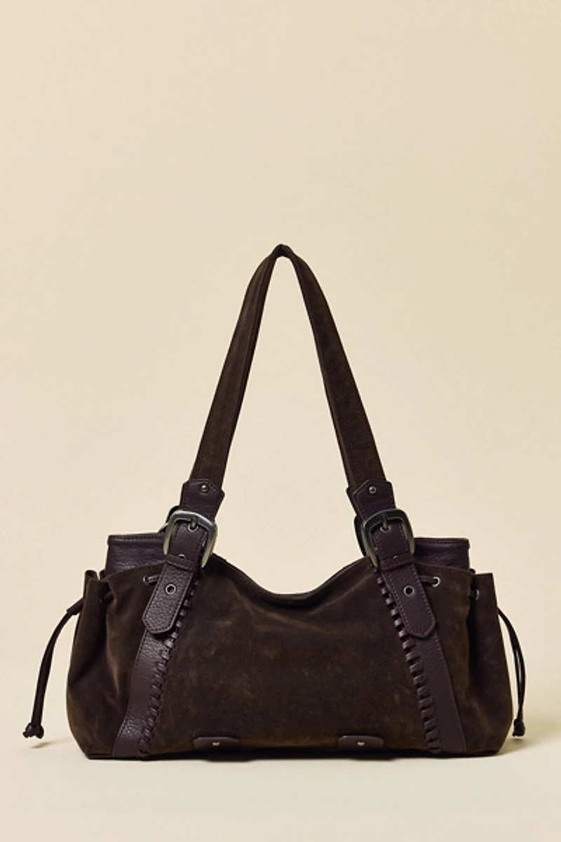 BDG Lou Suede Shoulder Bag