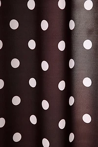 Classic Polka Dot Patterned Shower Curtain