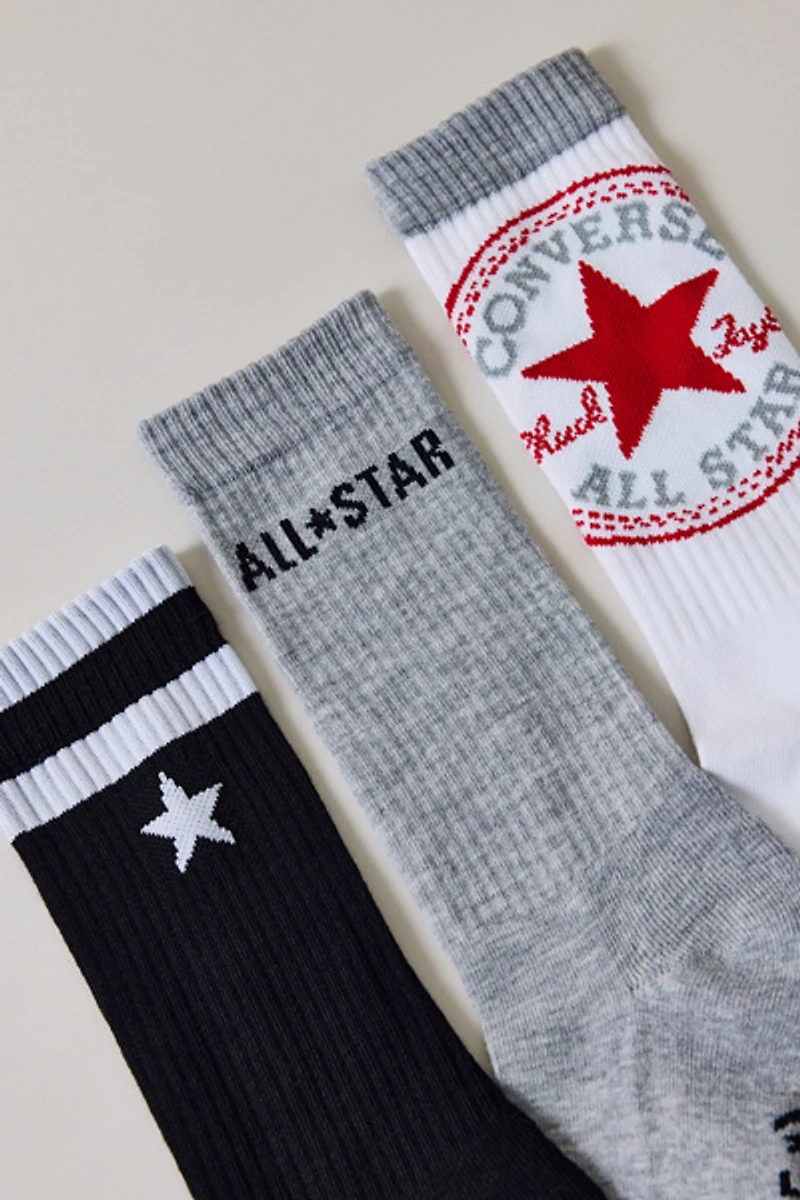 Converse Chuck Patch Crew Socks 3-Pack