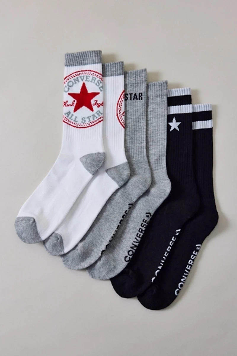 Converse Chuck Patch Crew Socks 3-Pack