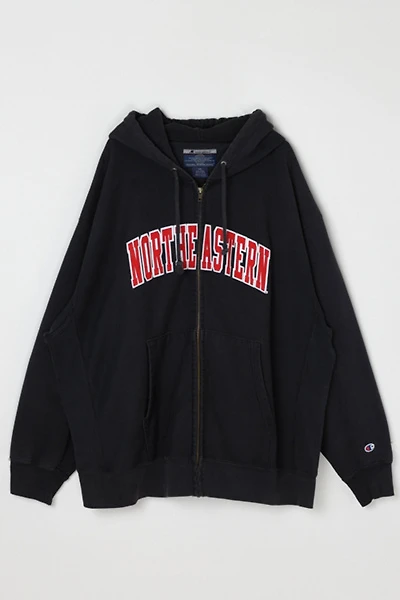 Vintage Y2k Northeastern Zip-Up Hoodie