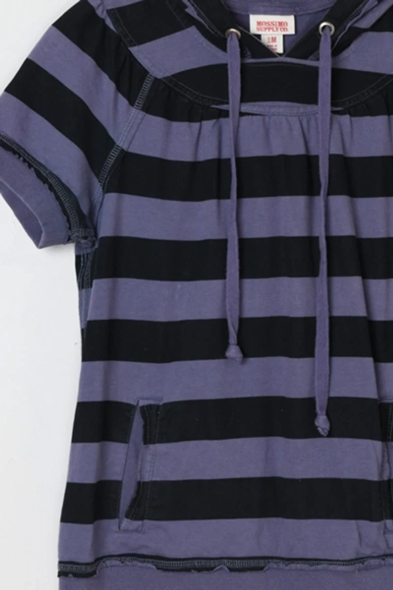 Vintage Y2k Striped Hoodie Top