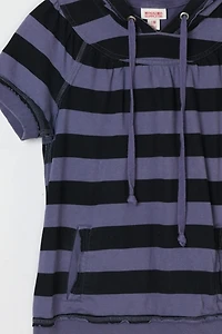 Vintage Y2k Striped Hoodie Top