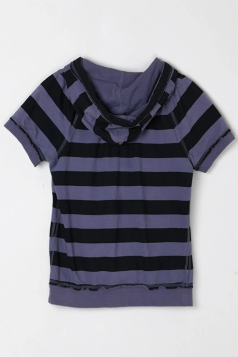 Vintage Y2k Striped Hoodie Top