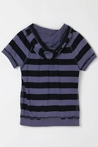 Vintage Y2k Striped Hoodie Top