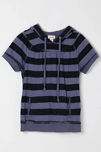 Vintage Y2k Striped Hoodie Top