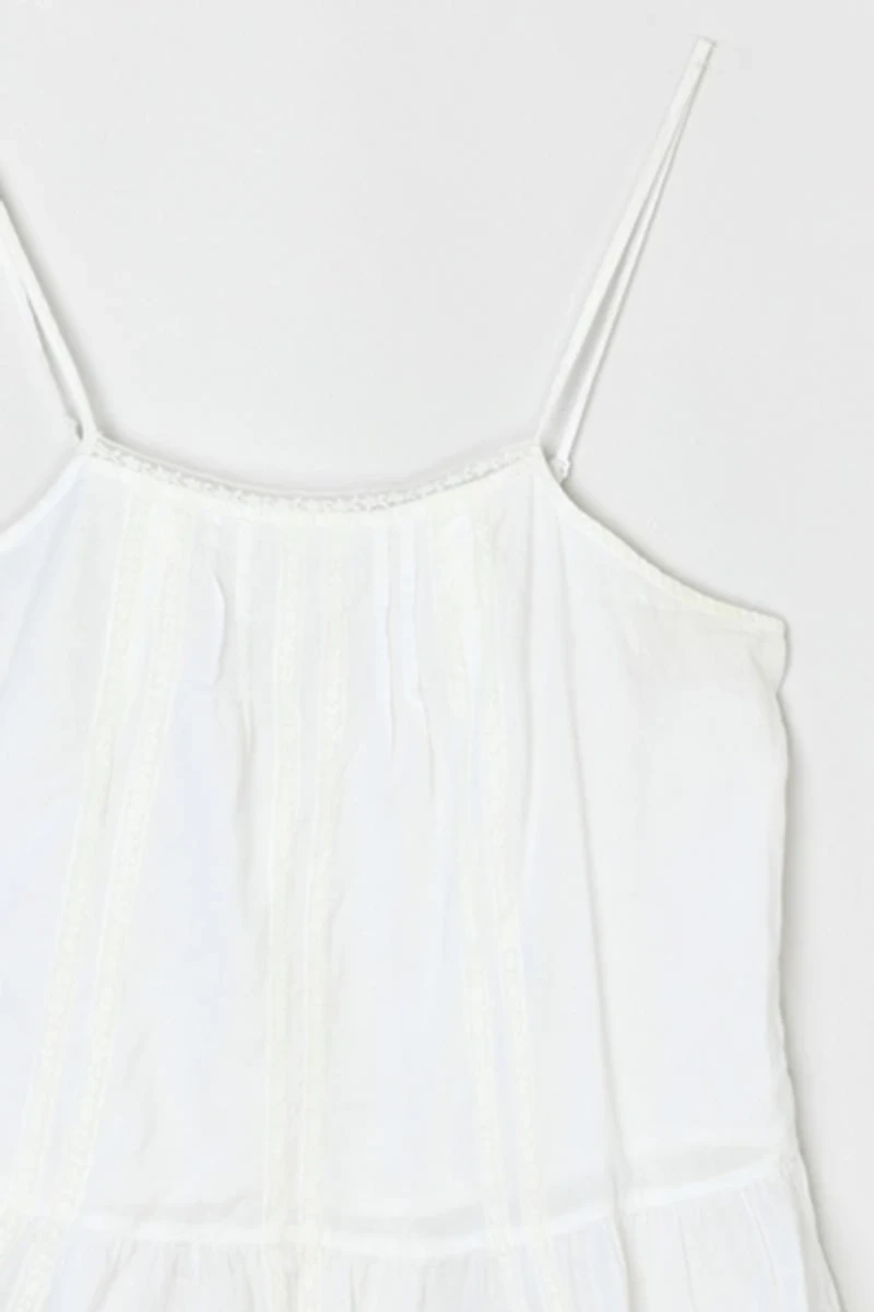 Vintage Y2k Lace-Edged Pleated Top