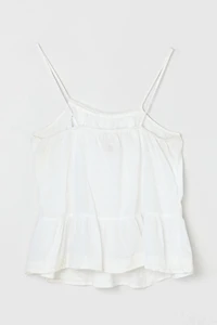 Vintage Y2k Lace-Edged Pleated Top