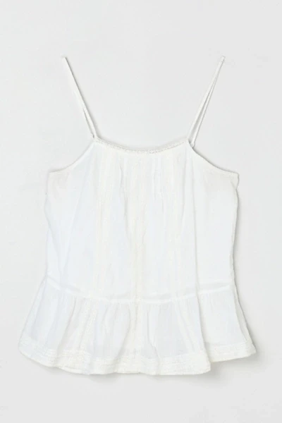 Vintage Y2k Lace-Edged Pleated Top