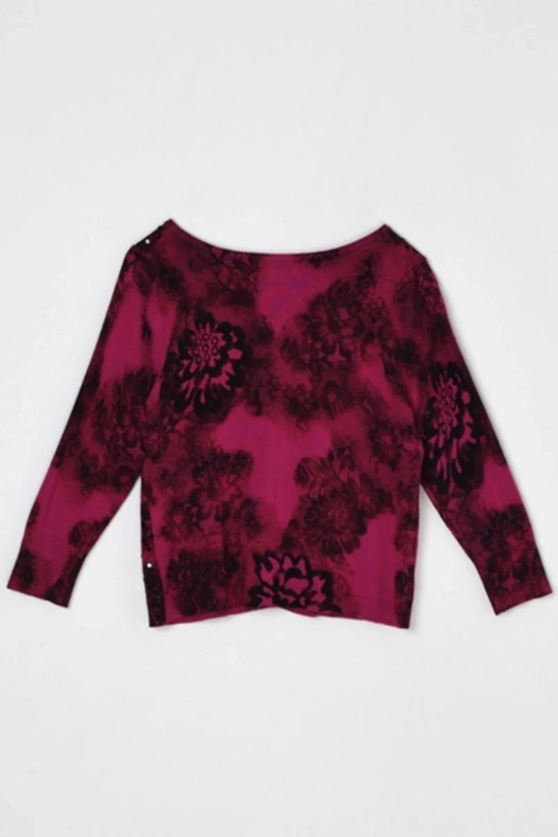 Vintage Y2k Paisley Printed & Sequined Cardigan