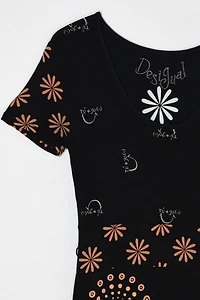 Vintage Y2k Desigual Printed Midi Dress