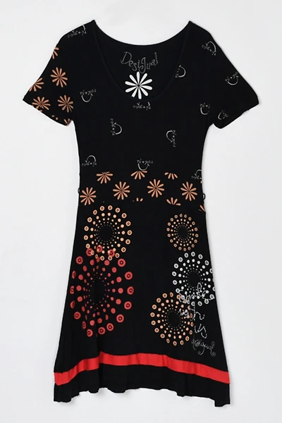Vintage Y2k Desigual Printed Midi Dress