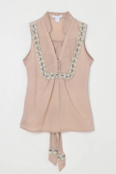 Vintage Y2k Pleated Top with Tie