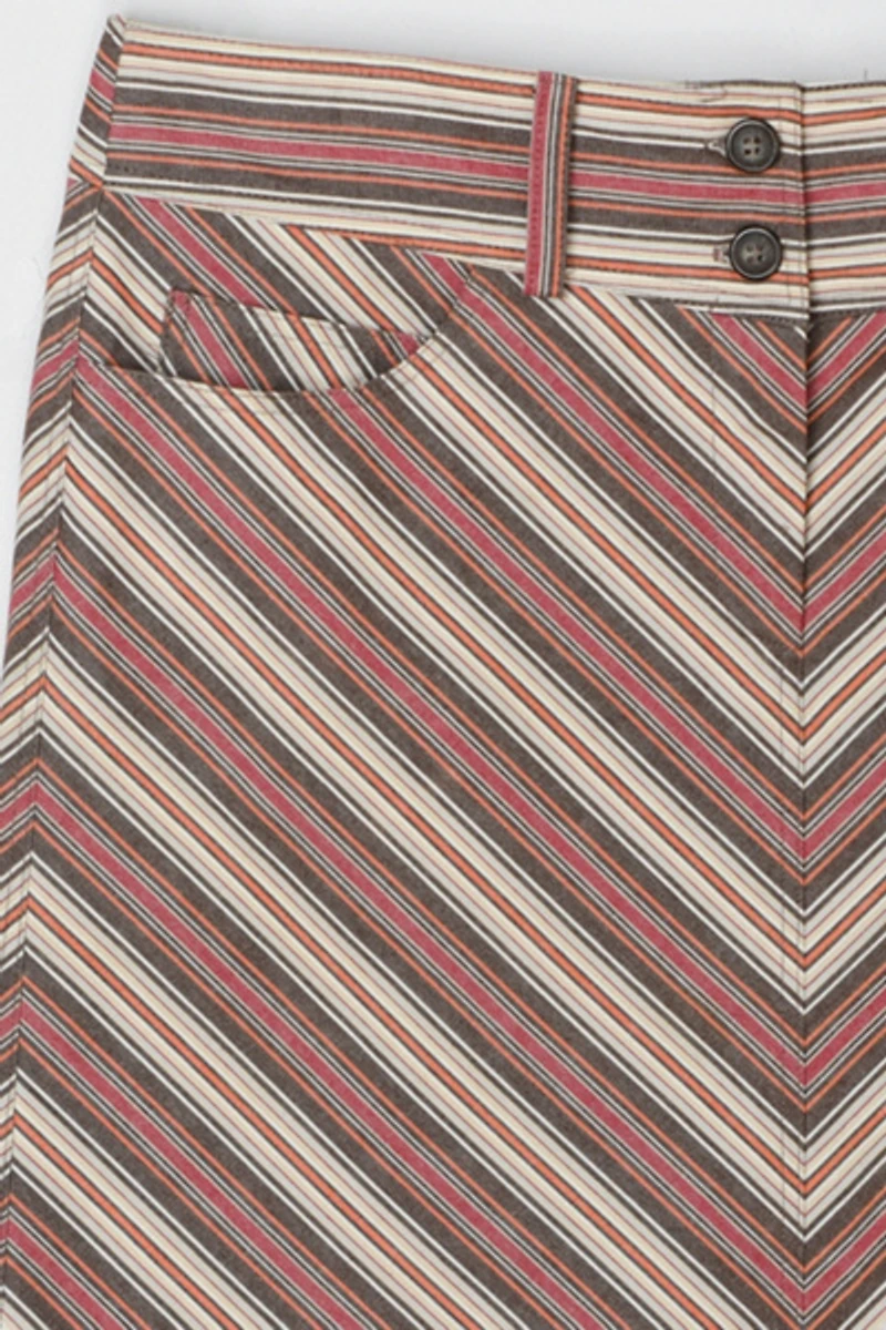 Vintage Y2k Striped Mini Skirt