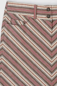 Vintage Y2k Striped Mini Skirt