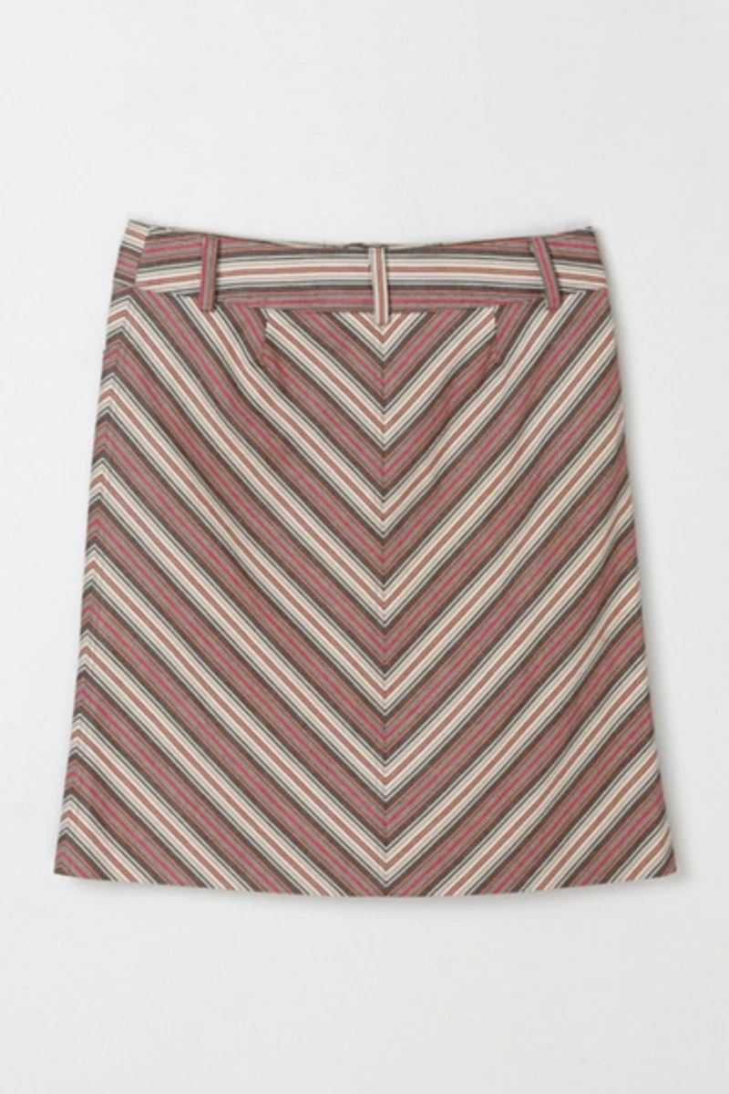 Vintage Y2k Striped Mini Skirt